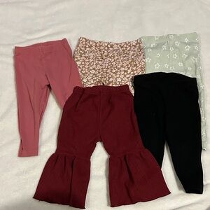 Kids Bottoms Set - Pink, Floral, Green, Red, Black